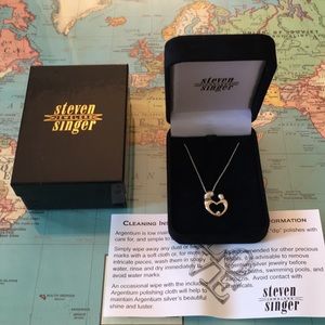 Steven Singer Diamond Silver Mother’s Day Necklace